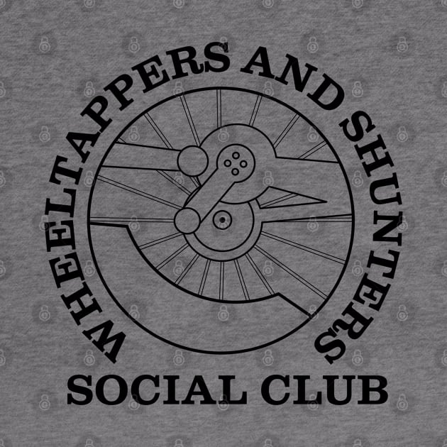 Wheeltappers and Shunters Social Club logo (black) by Stupiditee